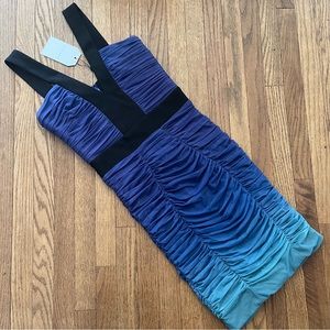 Dress the Population Ashlyn Teal Ombré Multi Body-con Dress Size XS
